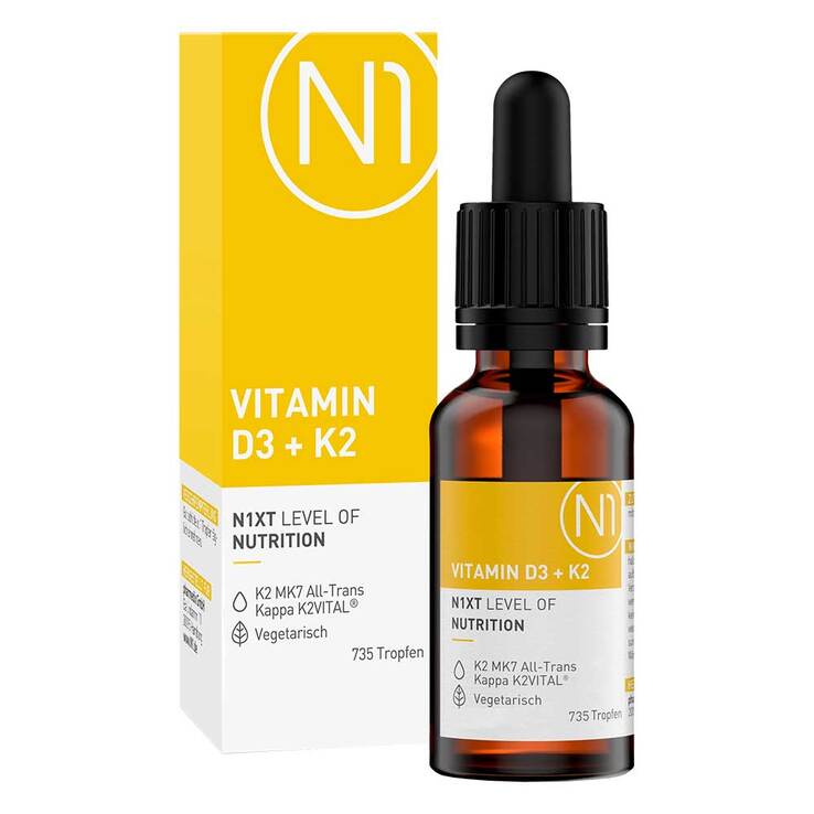 N1 Vitamin D3 + K2 Tropfen, 20 ml