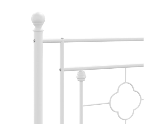 VIDAXL - Tête de lit métal blanc 100 cm