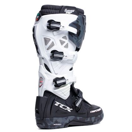 Bottes cross TCX Boots COMP EVO 2 - MICHELIN - BLACK WHITE GREY 2024 - Noir / Gris