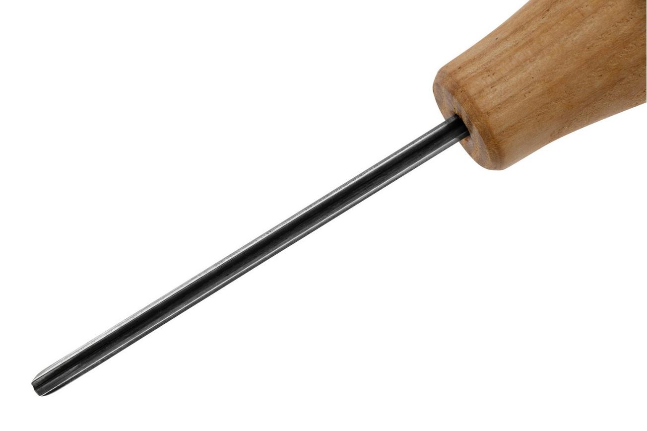 BeaverCraft Palm Chisel P12-02 Straight V Tool Sweep No. 12, 2 mm, handguts