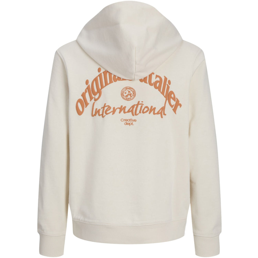 Køb Jack & Jones Junior Antique White Aros Type Sweat Hættetrøje Back