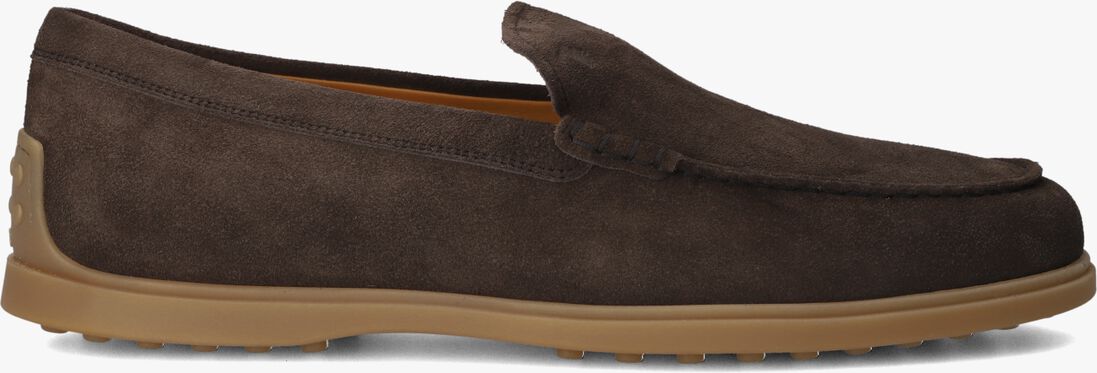 bruine tod's loafers pantofola gomma 78l