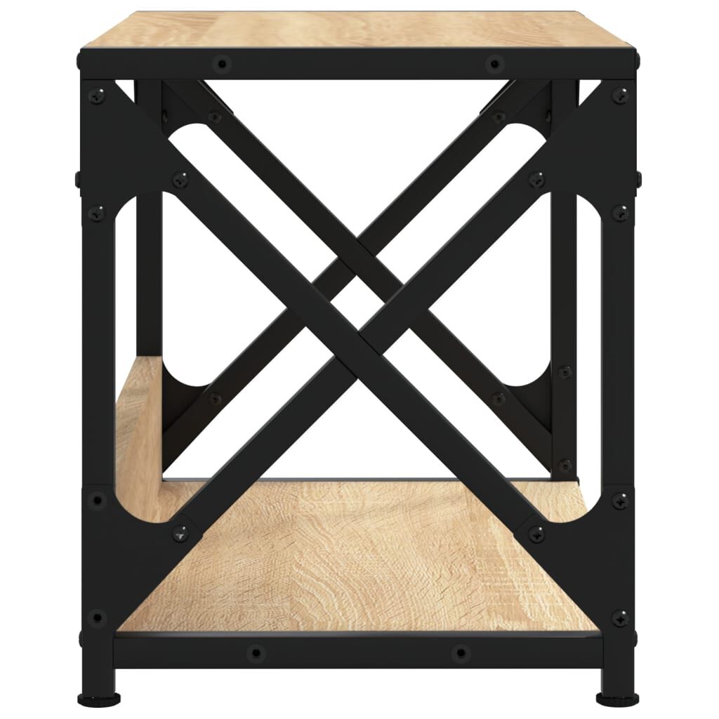 vidaXL Printerstandaard met 2 lagen Sonoma eikenhout 44x26x31,5 cm
