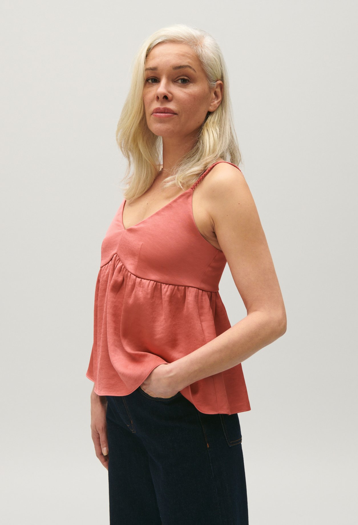 Top bretelles terracotta