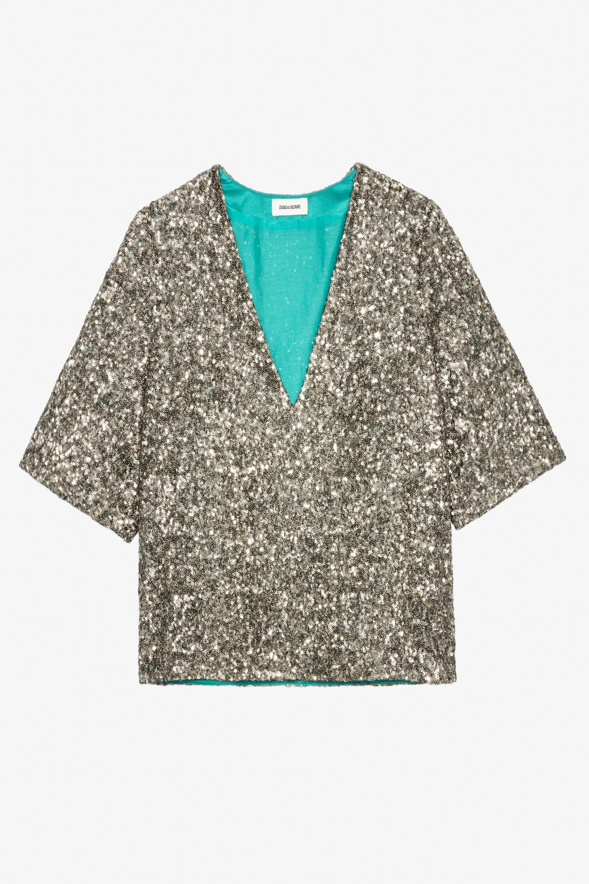 Blouse Tytane Sequins