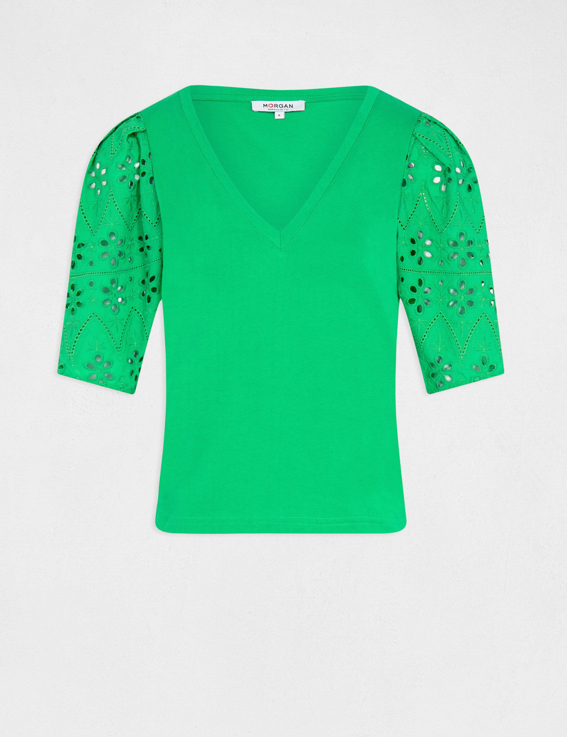 T-shirt à manches courtes vert femme - vert