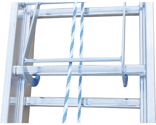 WERNER Aluminium kabelladder, 2-delig, 2 x 18 sporten, werkhoogte 8,7 m