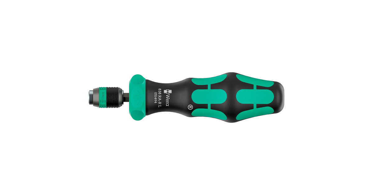 WeraKraftform Kompakt 60 RA -R 1, 17‑delig bitset  (Zwart/groen)