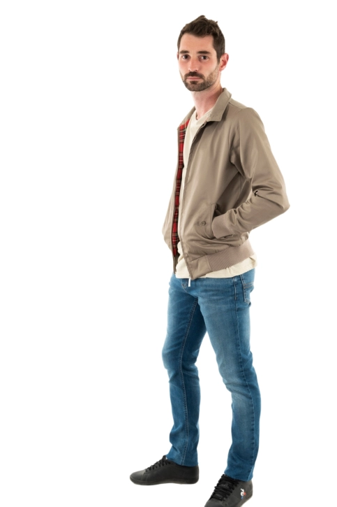 Blousons et vestes harrington original beige