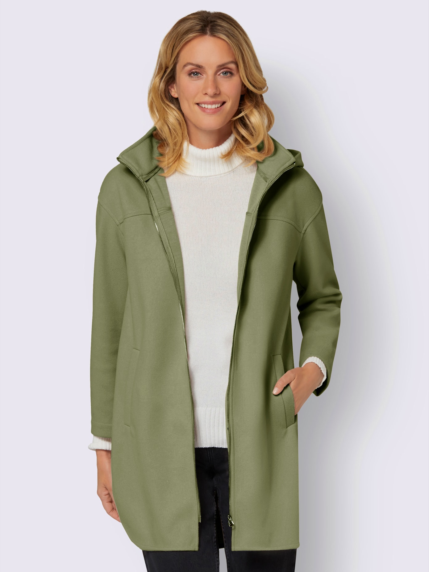 Veste longue veste mi-saison légère