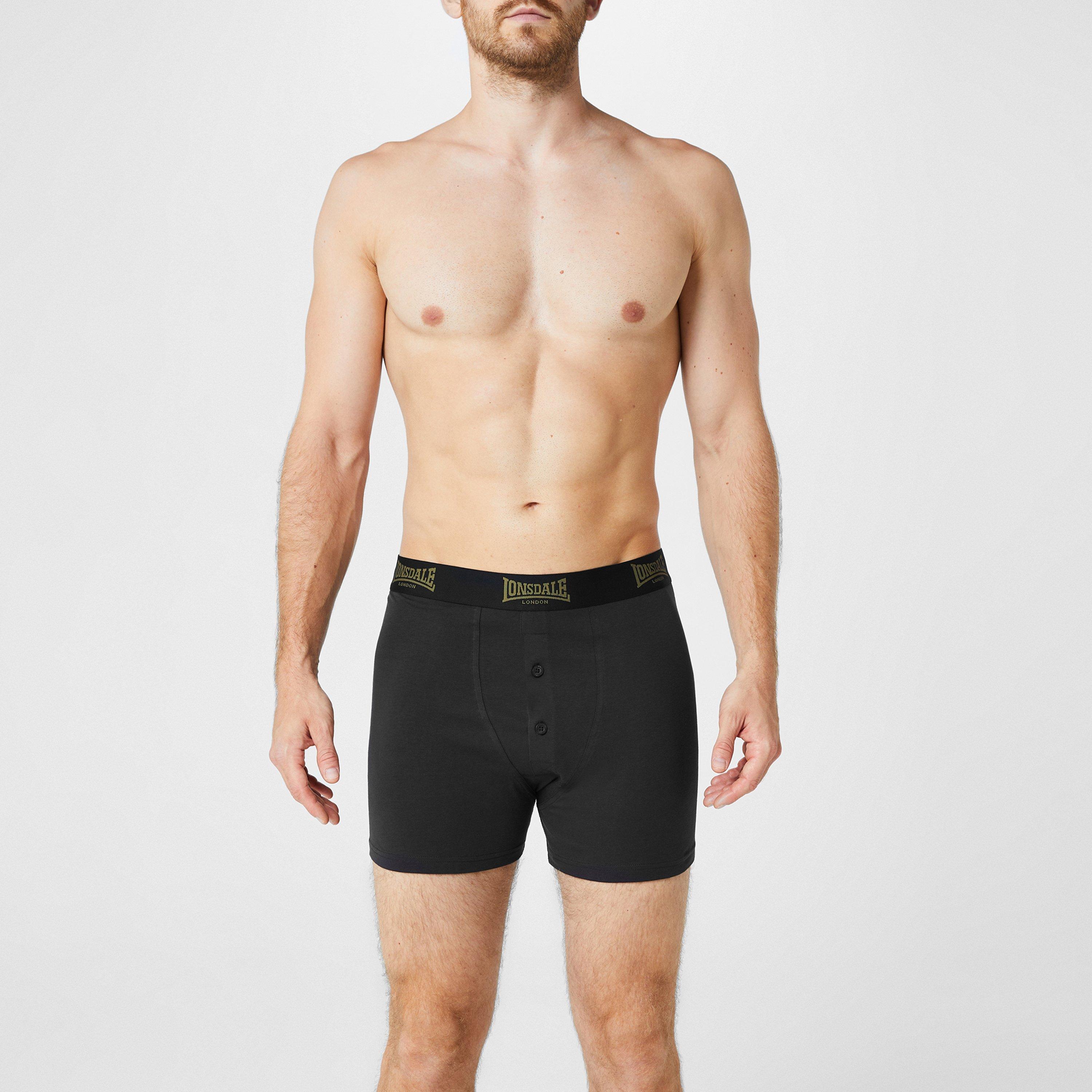 Lonsdale 2 Pack Boxers Mens
