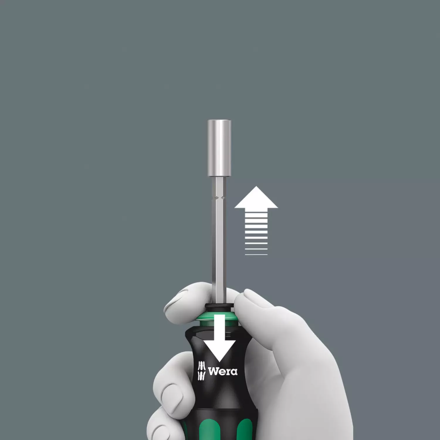 Wera 05073240001 Kraftform Kompact 28 SB 7-delige Handbithouder met bitmagazijn