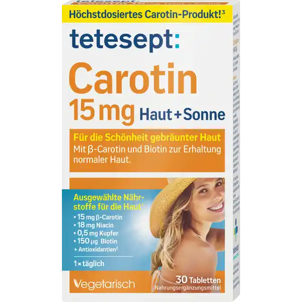Carotin 15 mg Haut + Sonne