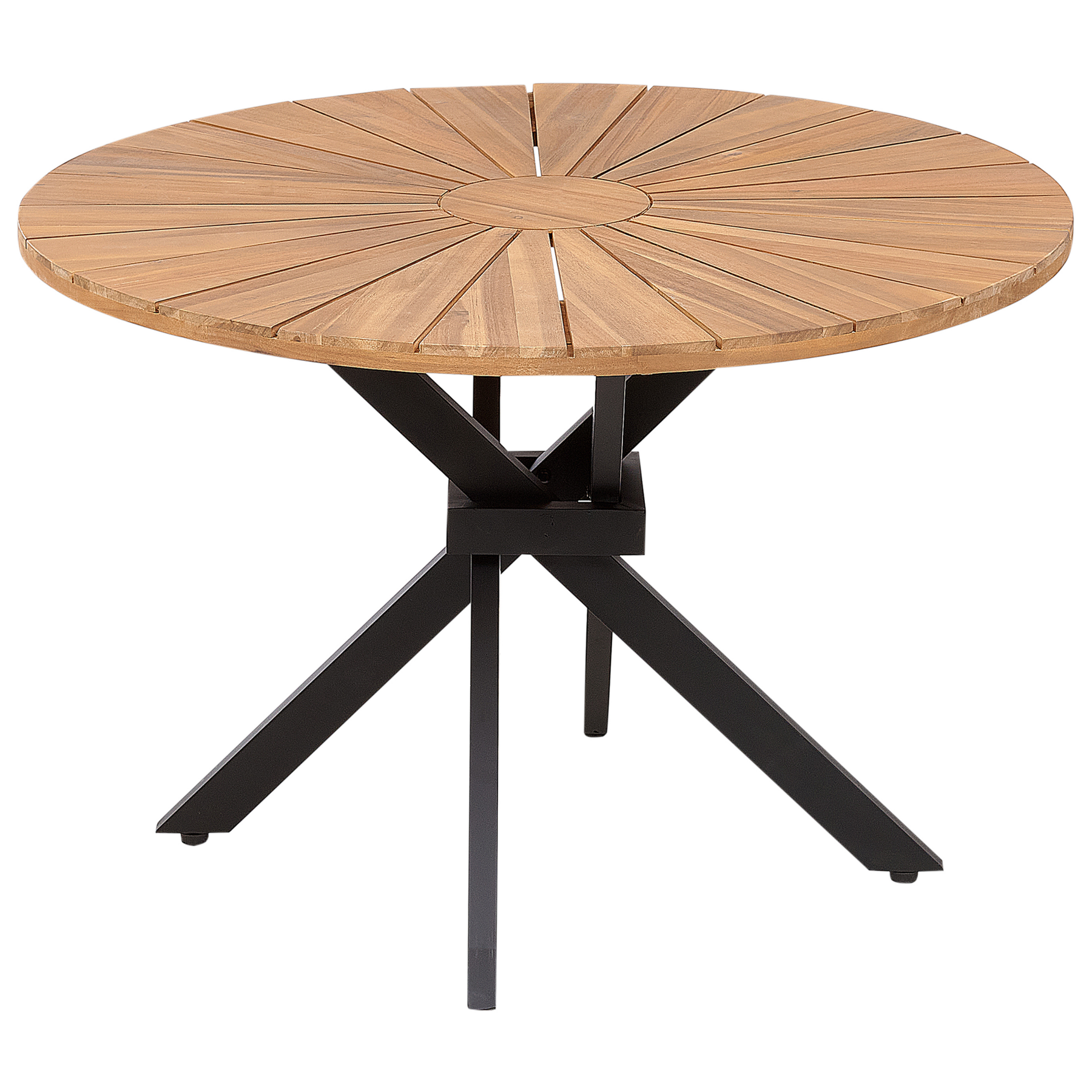 Beliani - CISSONE - Tuintafel - Lichthout -  110 cm - Acaciahout