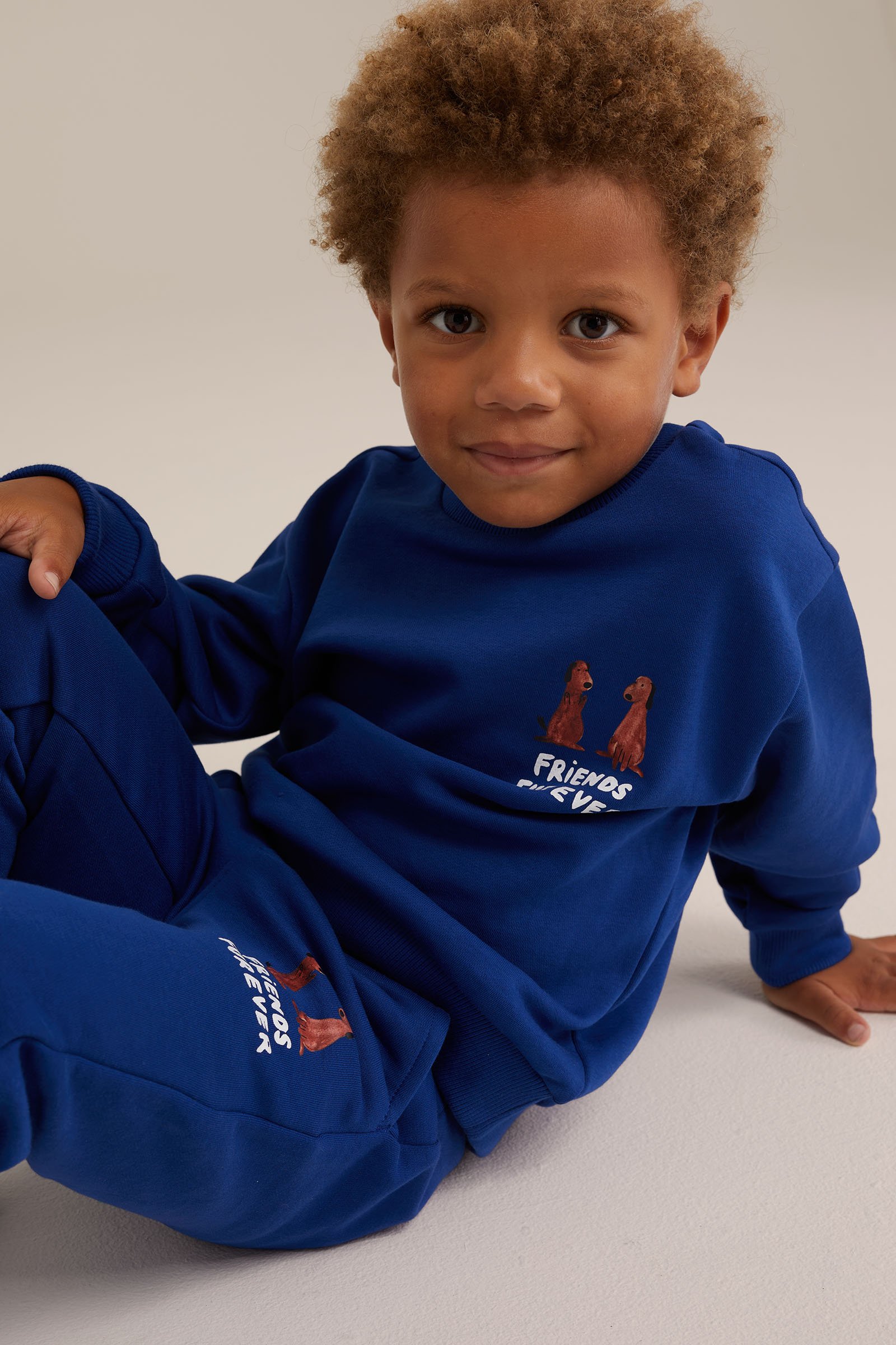 Jongens joggingbroek WE Fashion Kobaltblauw