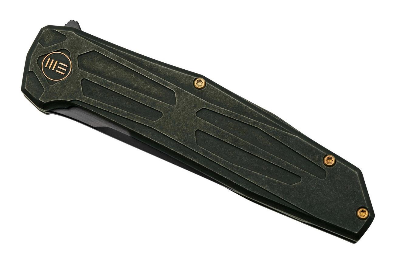 WE Knife Shadowfire WE22035-1 Black Titanium, Blackwashed, zakmes Rafal Brzeski design
