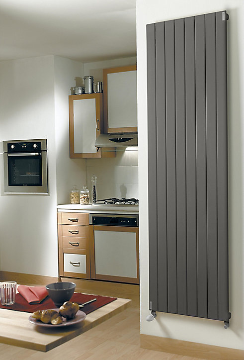 Radiateur eau chaude Acova Lina vertical grey aluminium 1256W