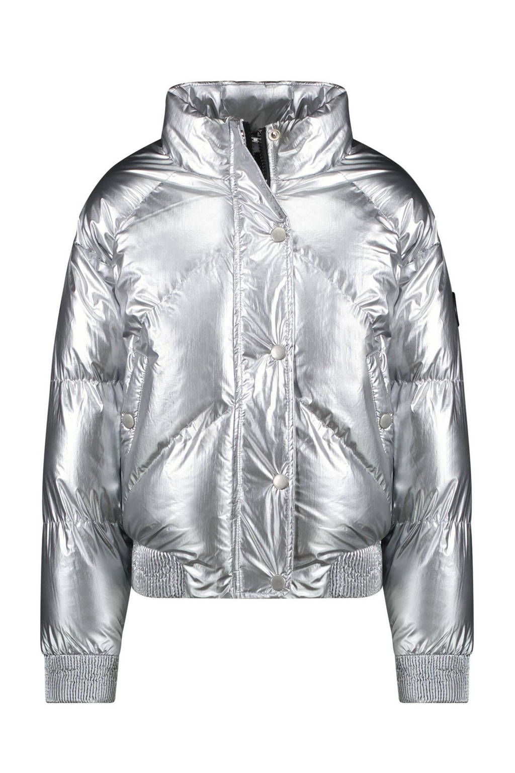 Cars metallic gewatteerde winterjas SILLY zilver