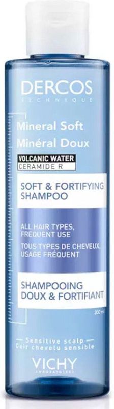 Vichy - Dercos Mineral Soft - Shampoo - 200 ml - Voor Alle Haartypen