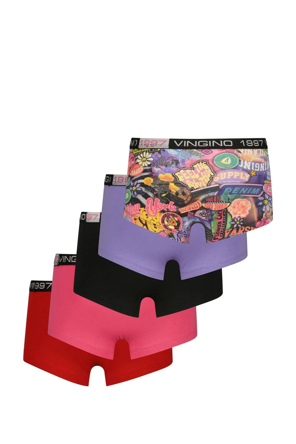 Vingino boxershort - set van 5 multicolor
