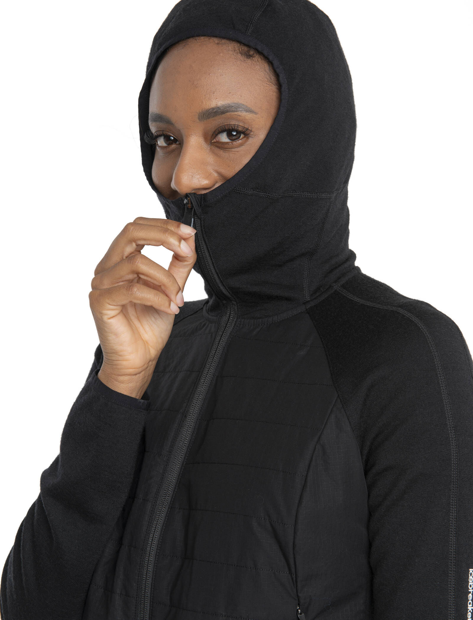 Icebreaker| Damen Wolljacke QUANTUM HYBRID LS ZIP HOODIE