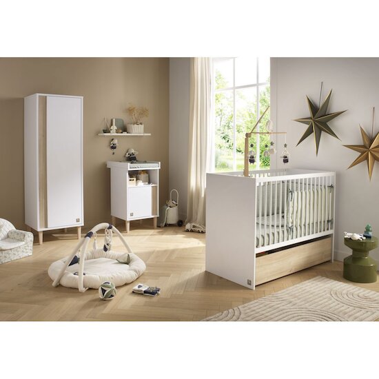 Paloma Armoirette 1 porte   Blanc neige        de               Sauthon Baby's Sweet Home