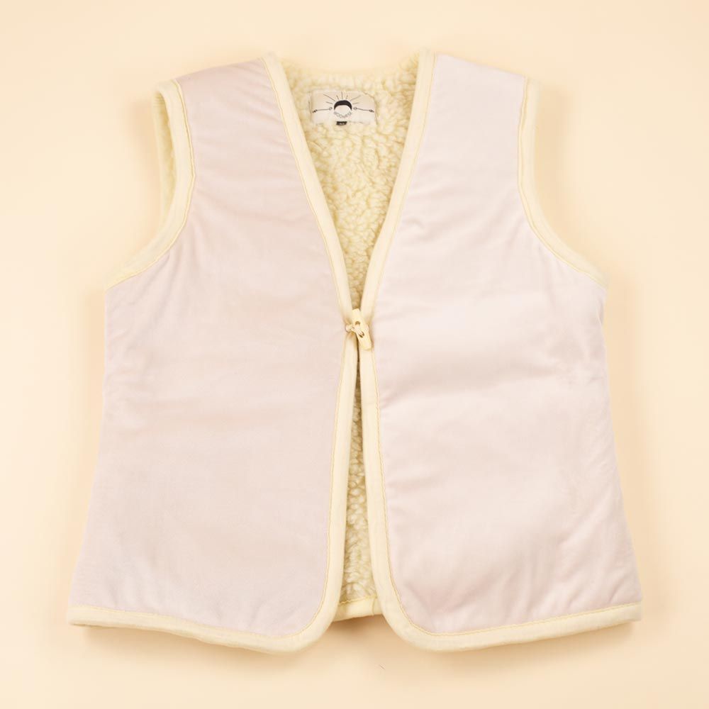 Moonrise dames bodywarmer wol Portia ecru