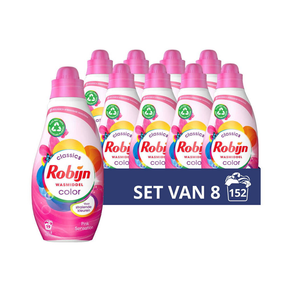 Supervloeibaar wasmiddel Color Pink Sensation - 8 x 19 wasbeurten - 152 wasbeurten
