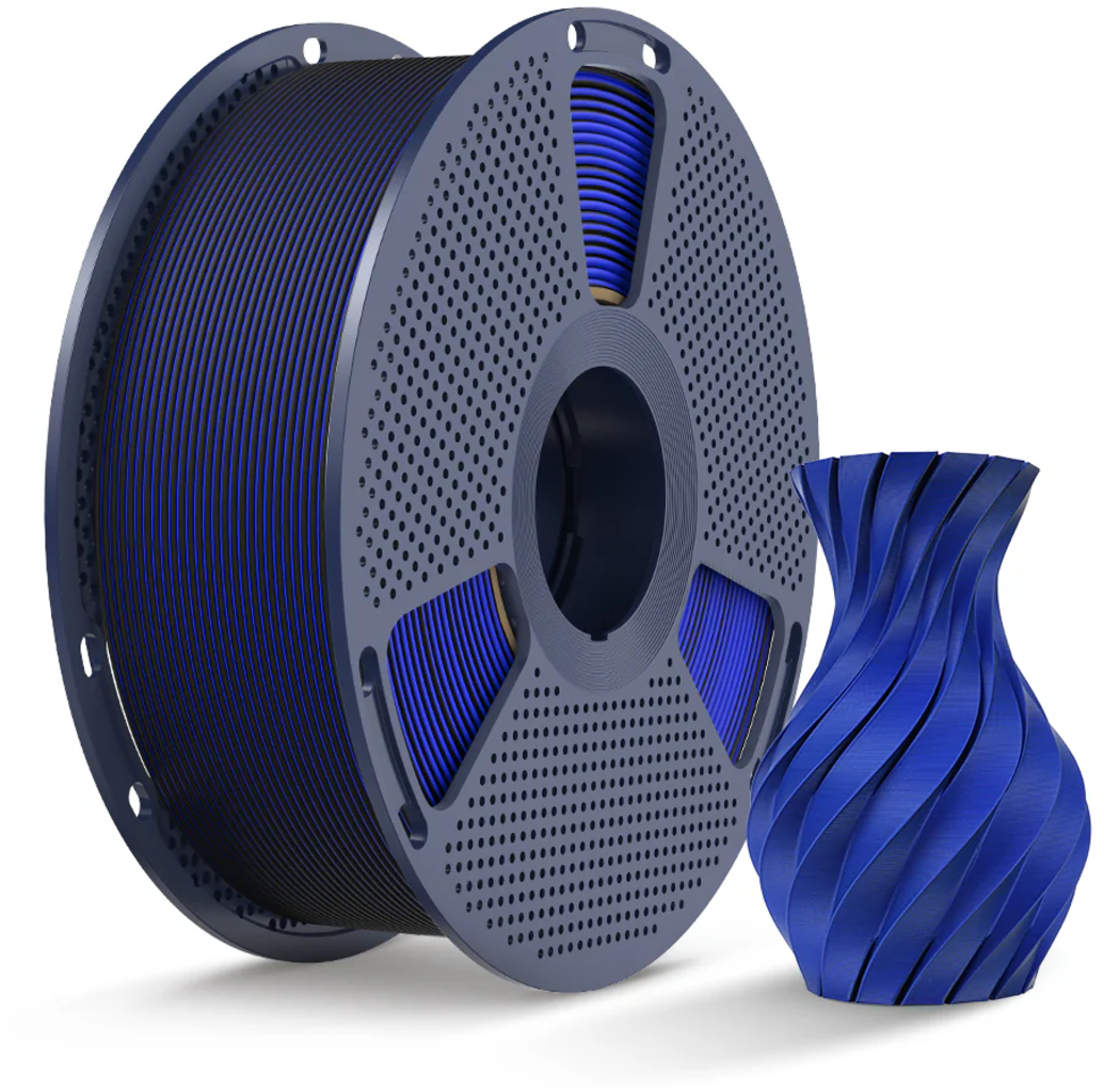SUNLU  PLA Matte Dual Color Black Blue, 1,75 mm / 1000 g    Zweifarbige PLA Eleganz mit mattem Finish in Black Blue