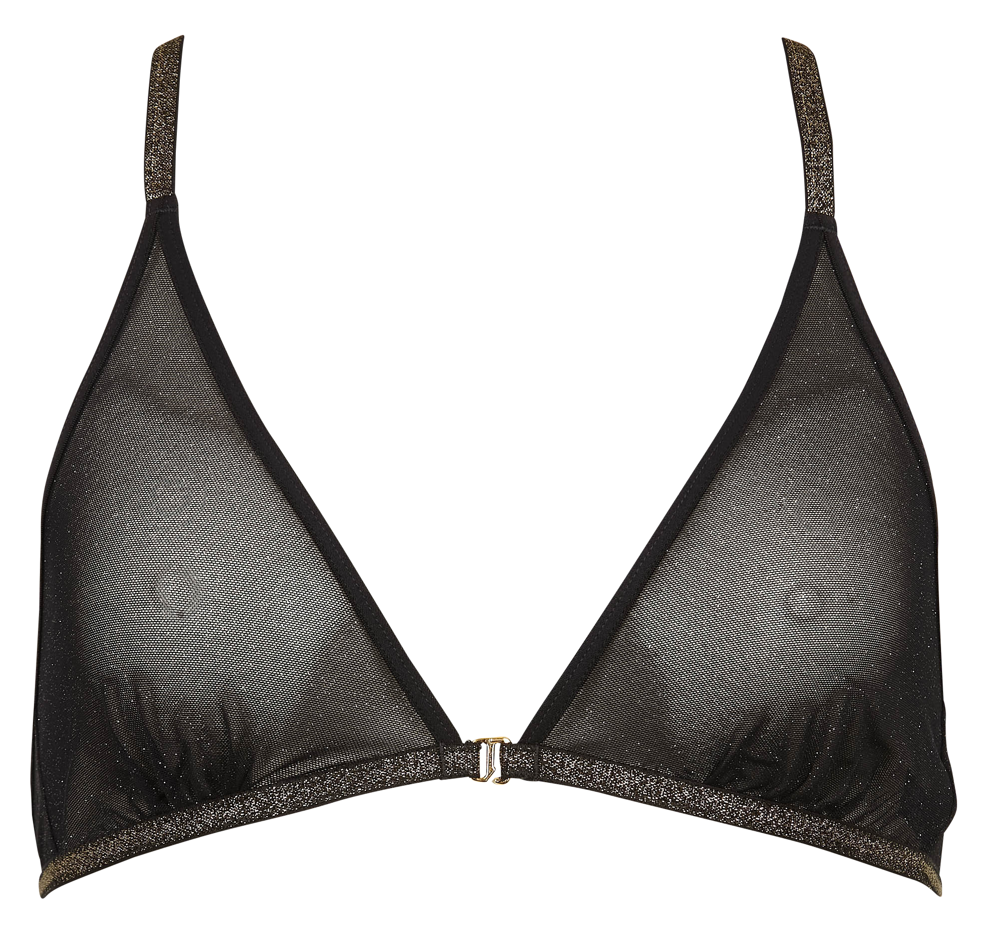 CHIARA - Soutien gorge triangle effet pailleté | Noir