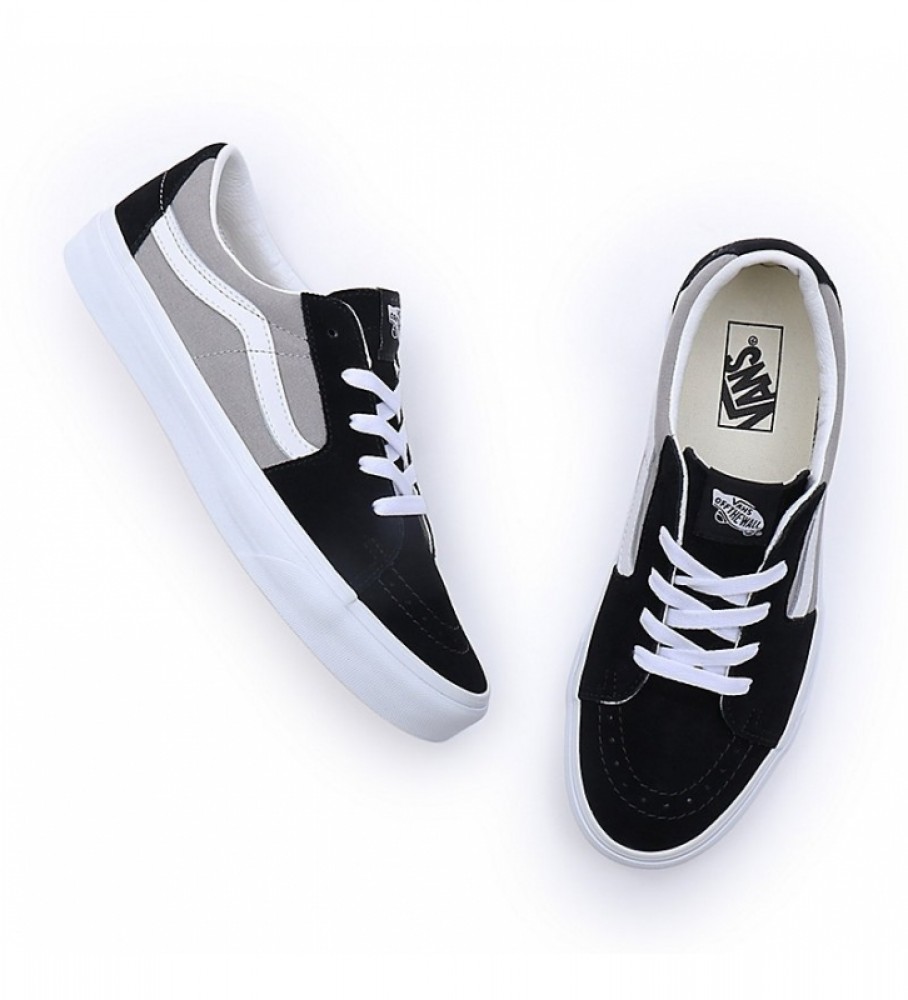 Tênis Vans Sk8-Low de couro preto