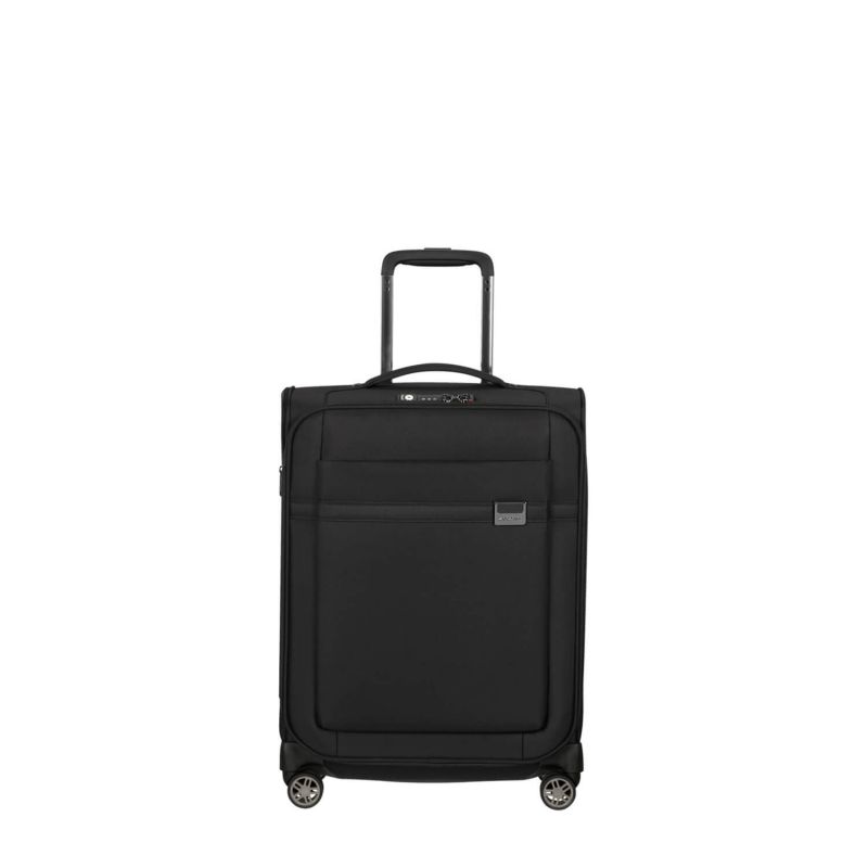 Valise cabine souple Airea Slim 55 cm Black