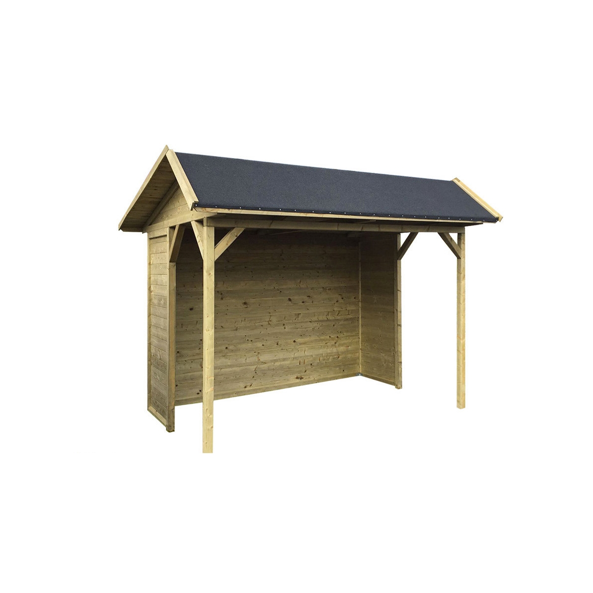 Abri de jardin en bois traité ronsburg 19 mm - 6 m²
