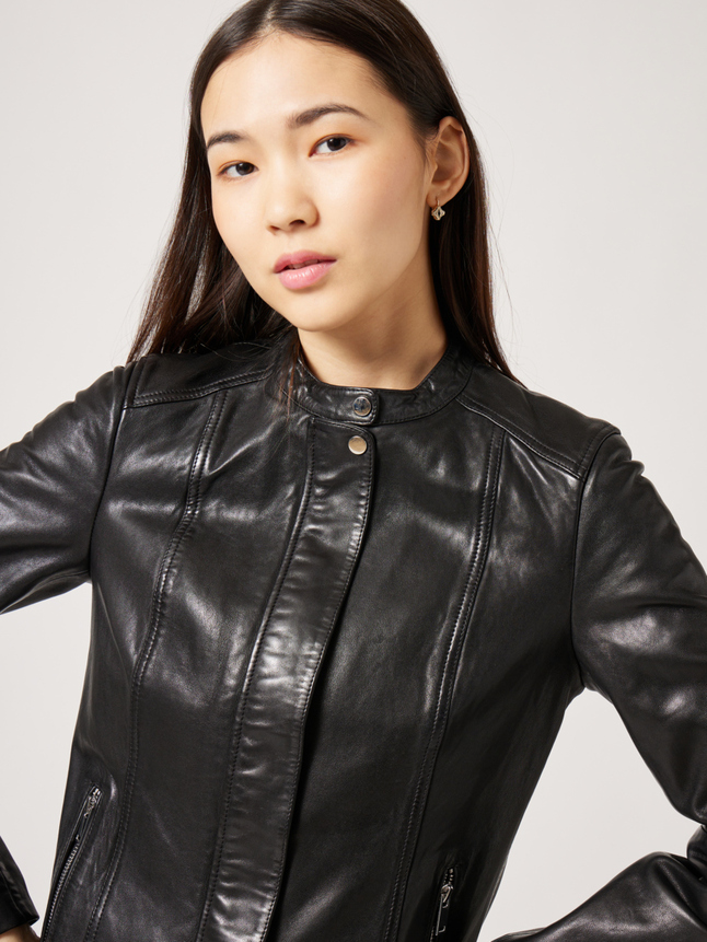 Veste motard détails épaules