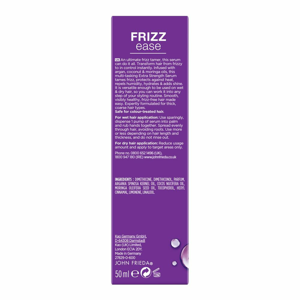 John Frieda Frizz Ease Extra Strength Serum50 ml