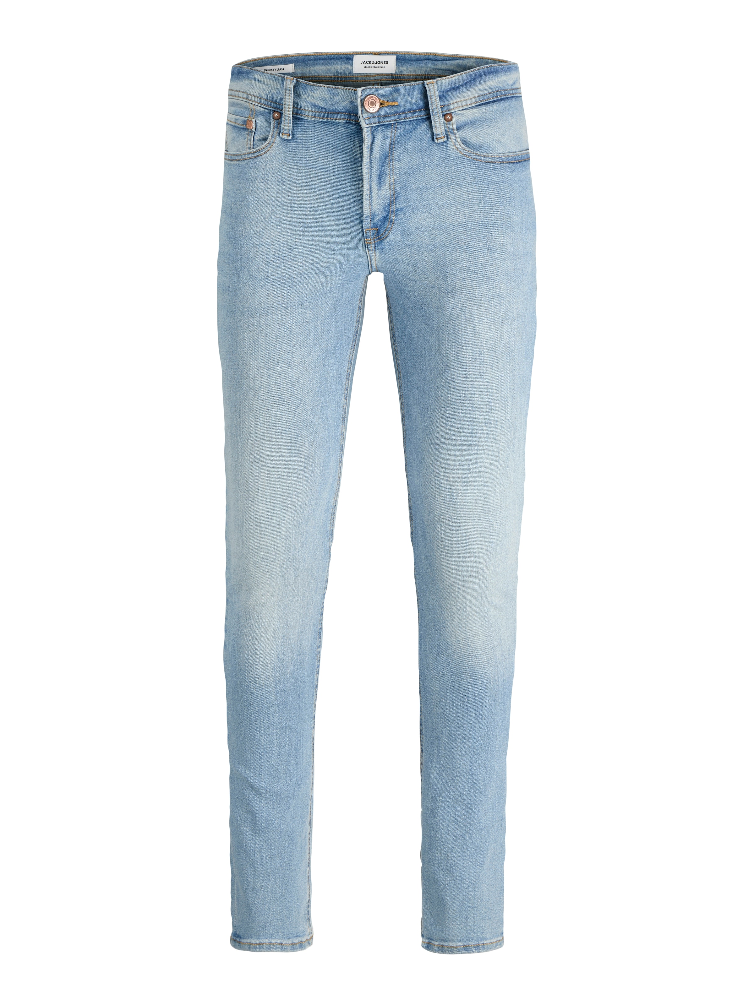 Jack & Jones Skinny-fit-Jeans »JJILIAM  Skinny Jeans mit Used-Waschung für schlanke Silhouette«, Abriebeffekte, modisch, skinny fit, Baumwollmischung,