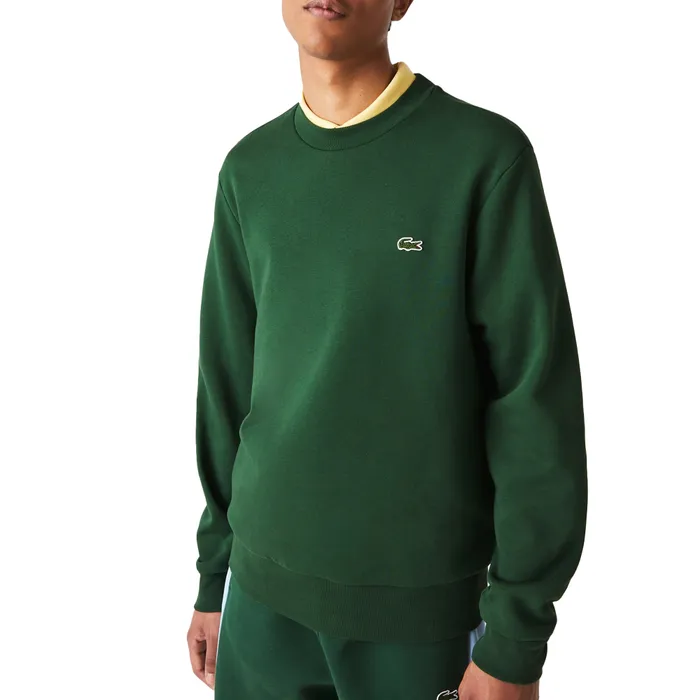 Lacoste Bio Cotton Fleece Crew Sweater Heren