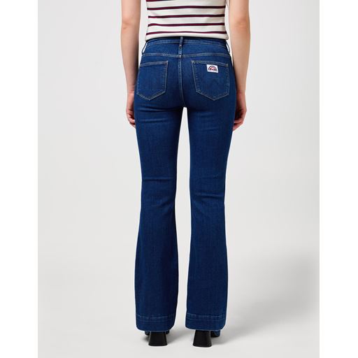 Wrangler Flare Jeans, Dark Wash, W29/L32