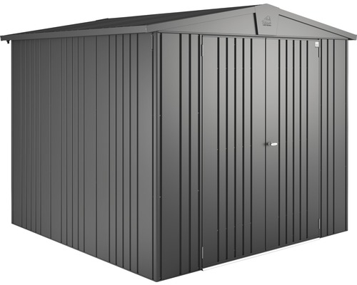 Biohort Europa 4 tuinhuis, 244 x 228 cm, donkergrijs metallic