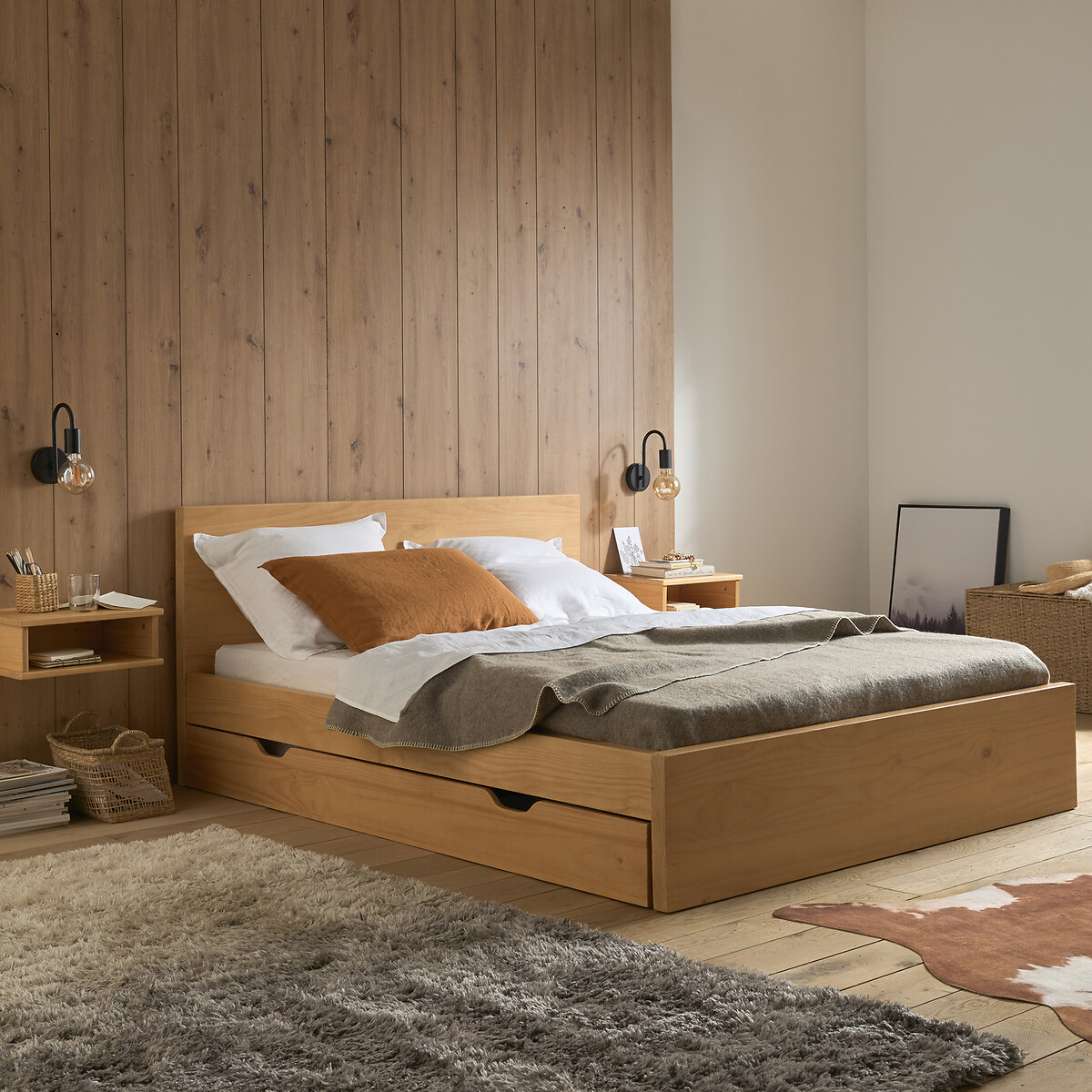 LA REDOUTE INTERIEURS<br>Gaveta de arrumação com rodas para debaixo da cama, Jalun