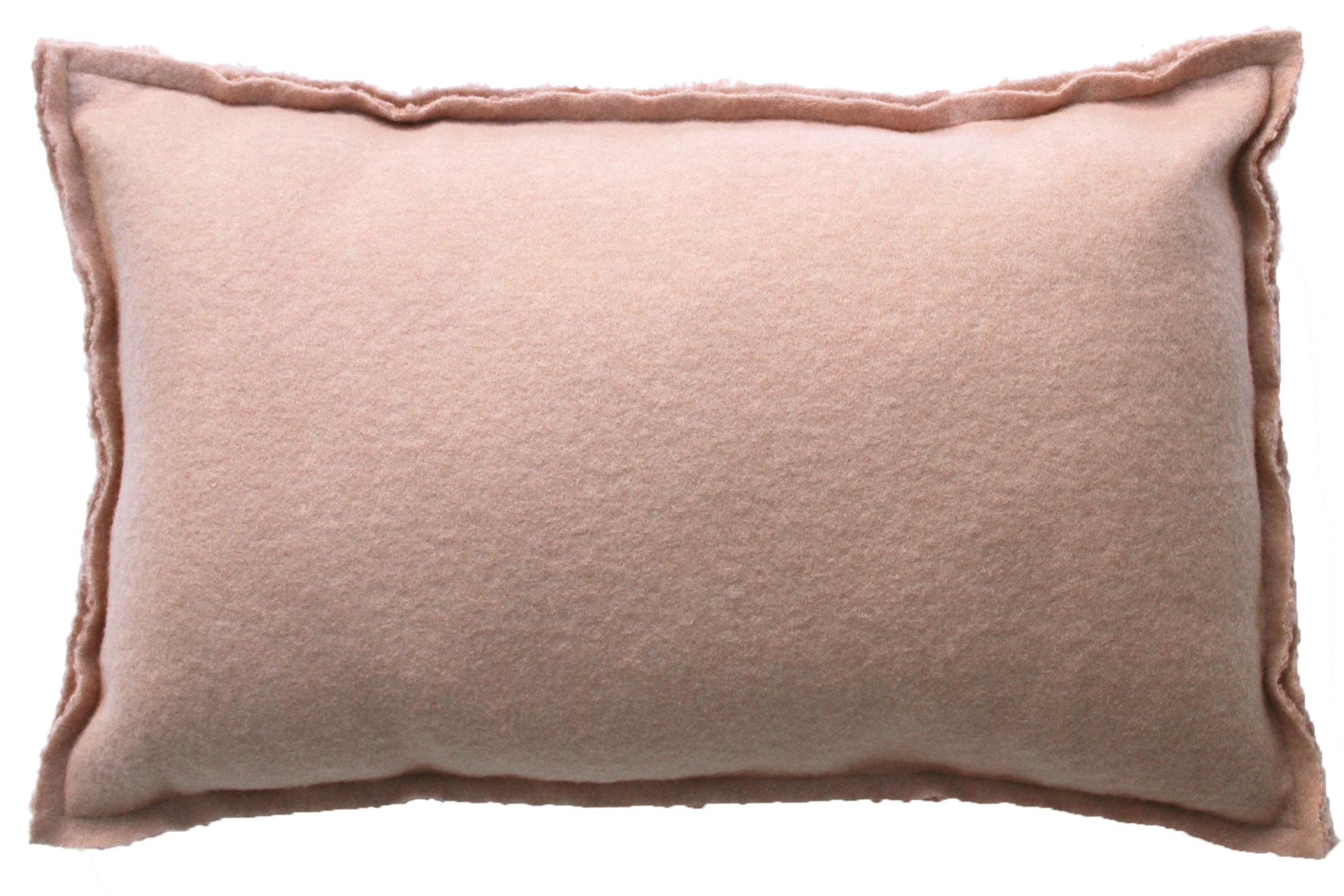 Kussen bouclé oud roze 60x40cm