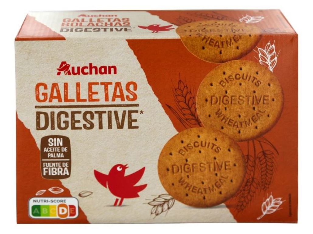 BOLACHA AUCHAN DIGESTIVAS 800G