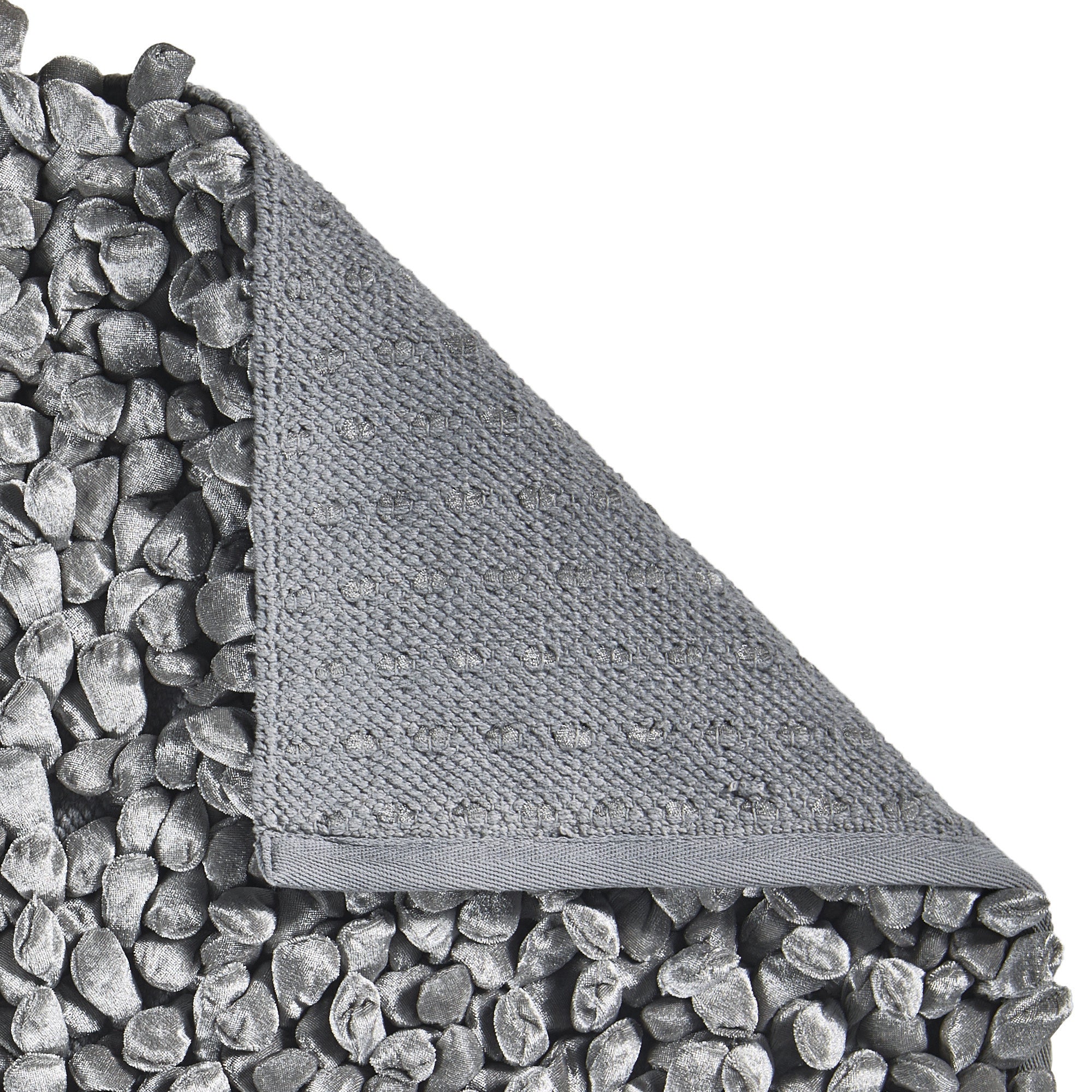 Rocca Badmat Silver Grey | 60 x 60 cm | Grijs | Katoen | Polyester