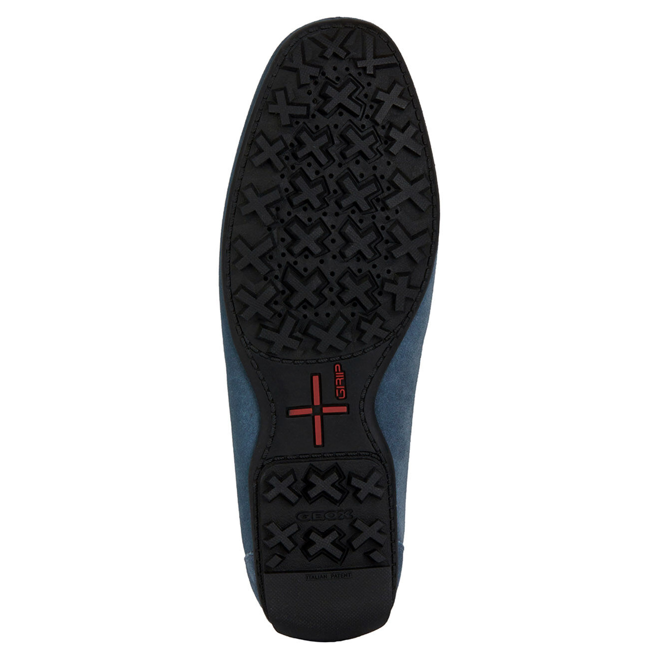 Geox Mocassins en Velours de Cuir Kosmopolis bleus