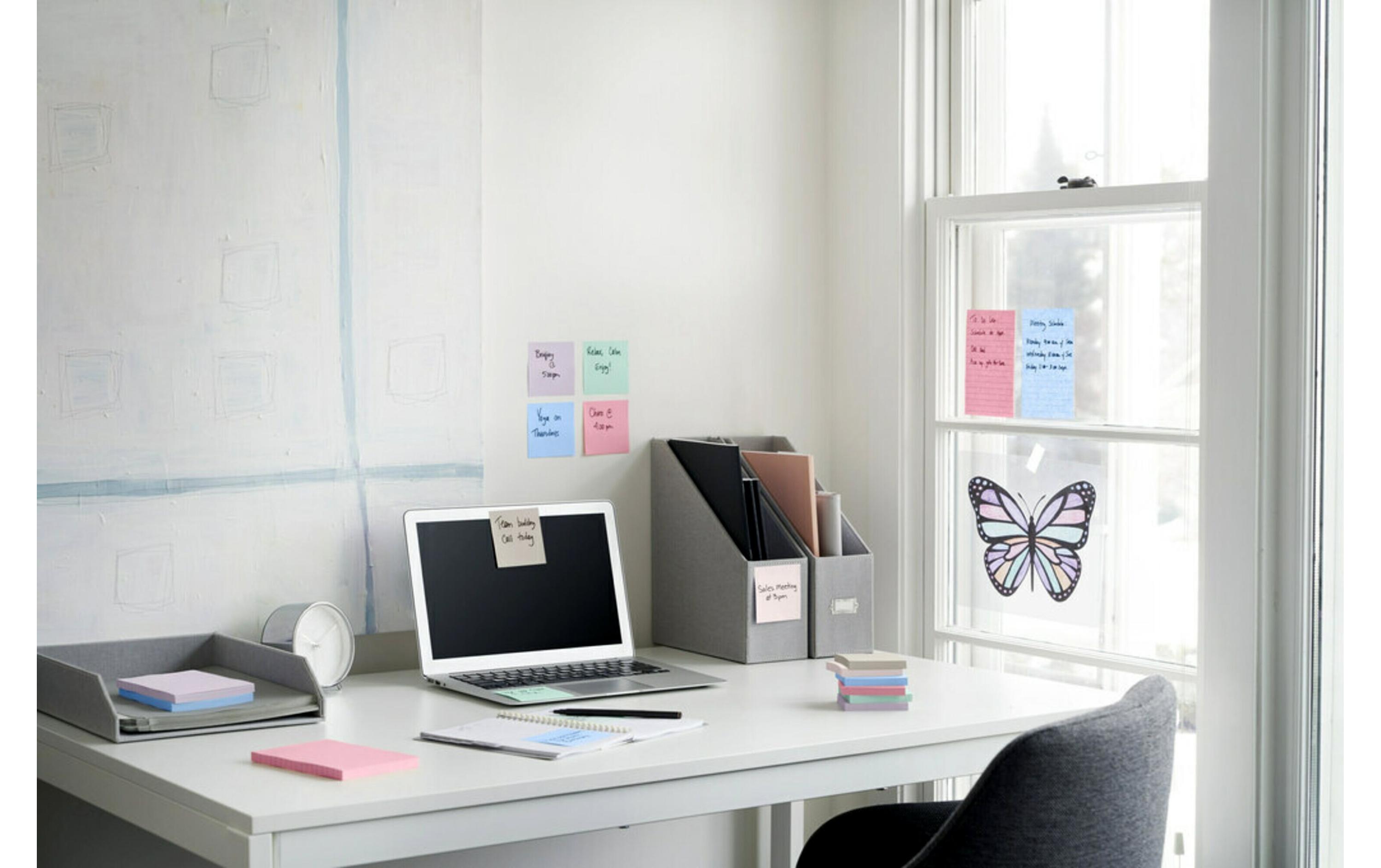 Notizzettel Super Sticky Soulful Collection, 76 mm x 76 mmPost-it Super Sticky Notes je 90 Blätter
