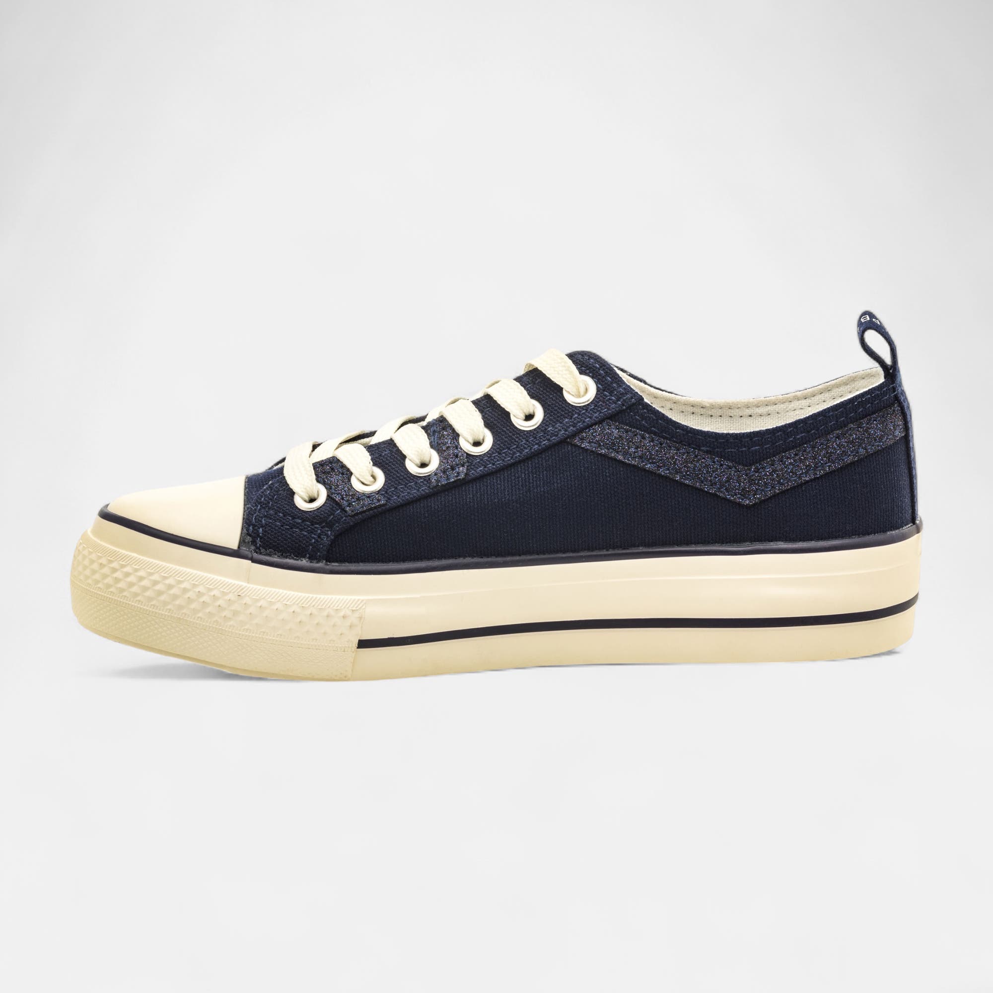 Baskets en toile Femme bleu marine
