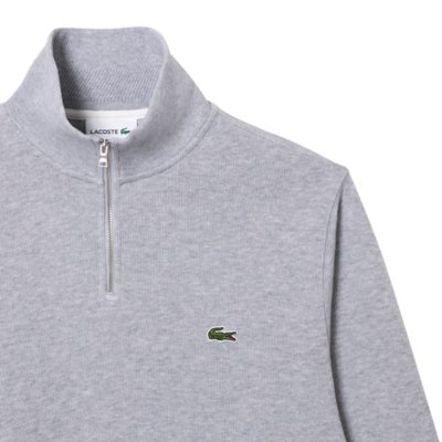 Sweatshirt zippé homme interlock col montant LACOSTE