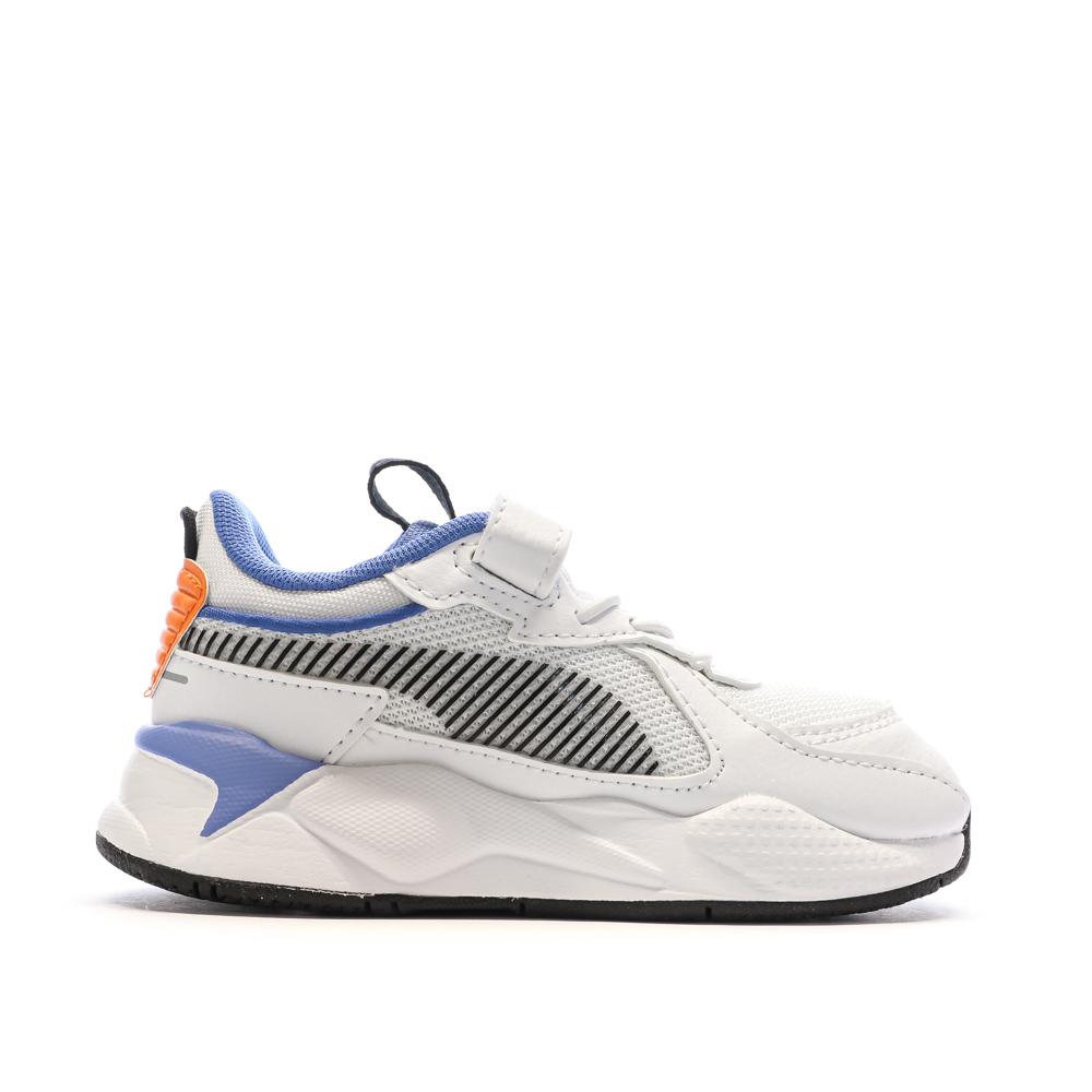 Puma Baskets Blanches/Orange/Bleu Garçon Puma 395556
