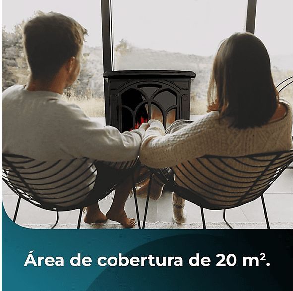 CECOTEC - ReadyWarm 1500 Flames - Kachel - Zwart