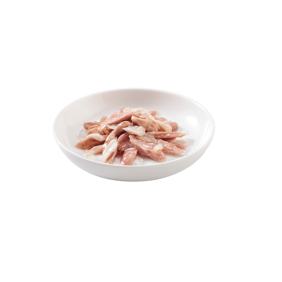 Lata de 85g de atum adulto com robalo Schesir para gatos